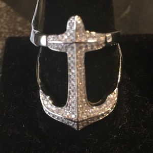 Anchor women’s silver ring .925